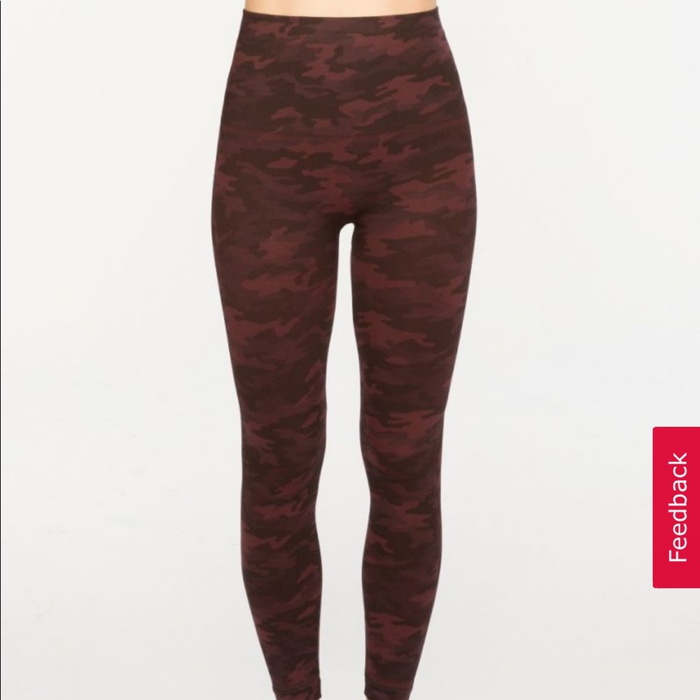 Look at me now seamless legging spanx wine camo